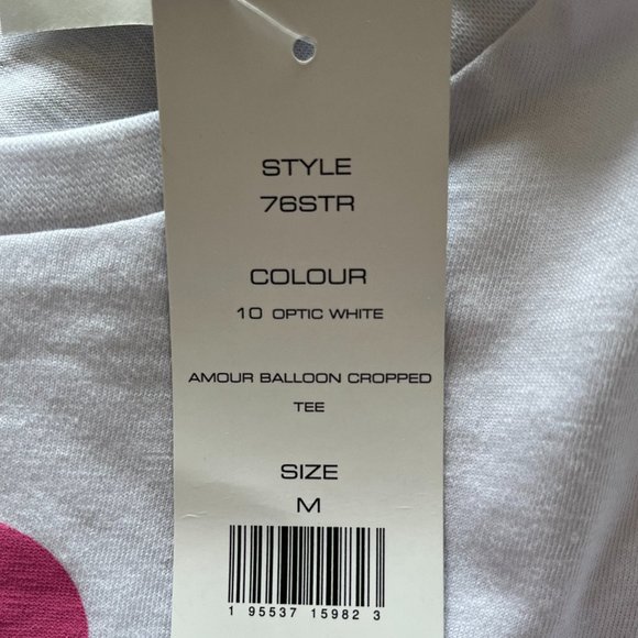French Connection Amour Balloon Cropped T-Shirt (NWT) - Picture 11 of 11